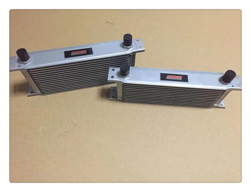 Aluminum Mocal Type Silver Oil Cooler 13 Row 16 Row with an Fittings