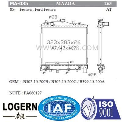 Auto Radiator for Mazda Festiva/Ford Festiva&prime;85- at Dpi: 263