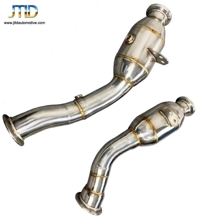 304 Ss Catted Polished Exhaust Downpipe for Benz Glc43