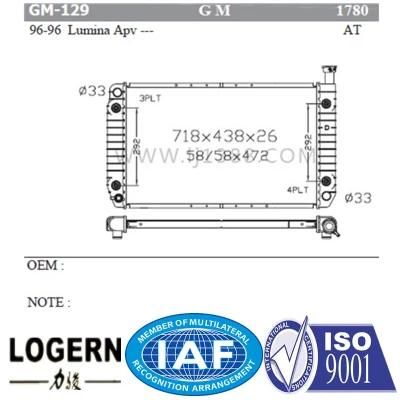 GM-129 Car Auto Radiator for Lumina Apv 1996 at Dpi: 1780