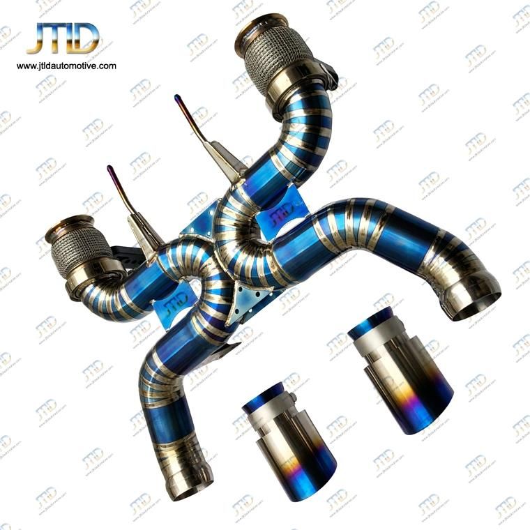 High Quality Titanium X Pipe Performance Exhaust Catback for Mclaren 720s with Titanium Tip