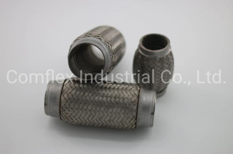 Muffler Parts Exhaust System Flexible Pipe Connector with Mesh Braid~