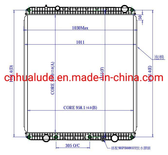 Heavy Truck Radiator for Freightliner M07 2008