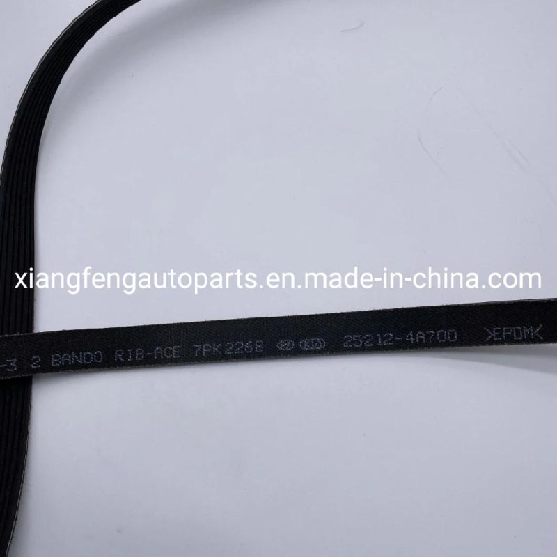 Automotive Rubber Fan Belt for Hyundai 25212-4A700 7pk2268