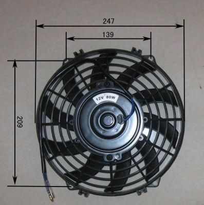 South Ameican Market 10 Inch 24V Universal Auto A/C Condenser Fan