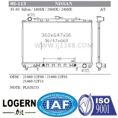 Car Radiator for Nissan Silvia/180sx/200sx/240sx&prime;91-93 at