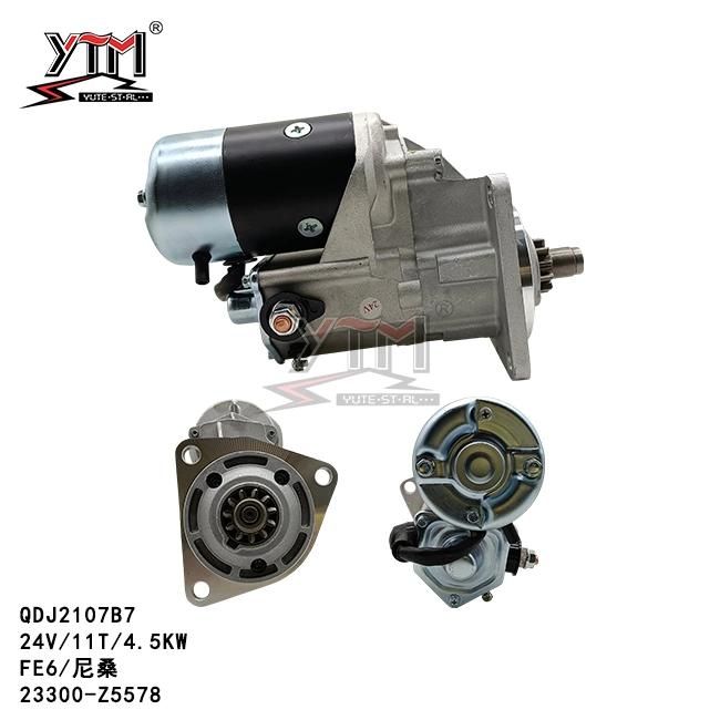 Ytm Starter Motor Qdj2107b7 - 24V/11t/4.5kw for Nissan 23300-Z5578