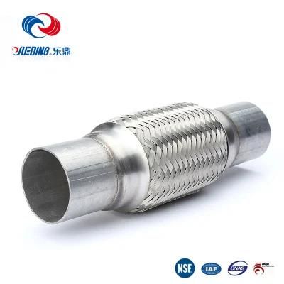 8&quot; Long X 1.75&quot; Stainless Exhaust Flex Flexible Bellow Double Braid