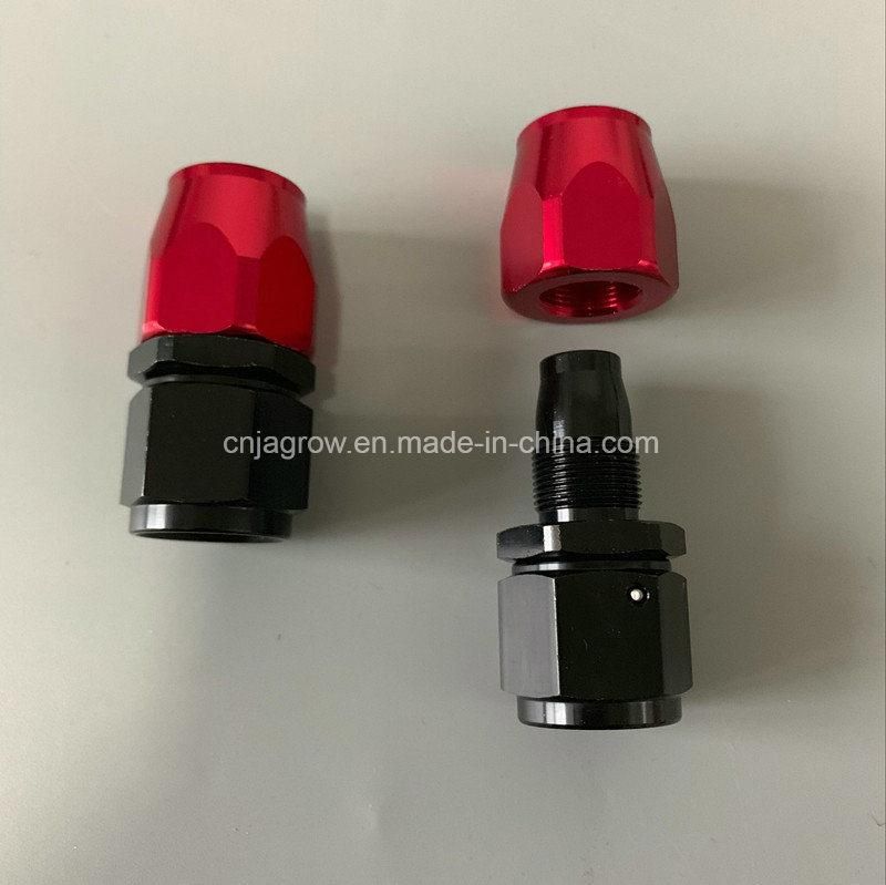 An6 Fitting Oil Fuel Adaptor Swivel 90 Degree Reusable an Fitting Hose End