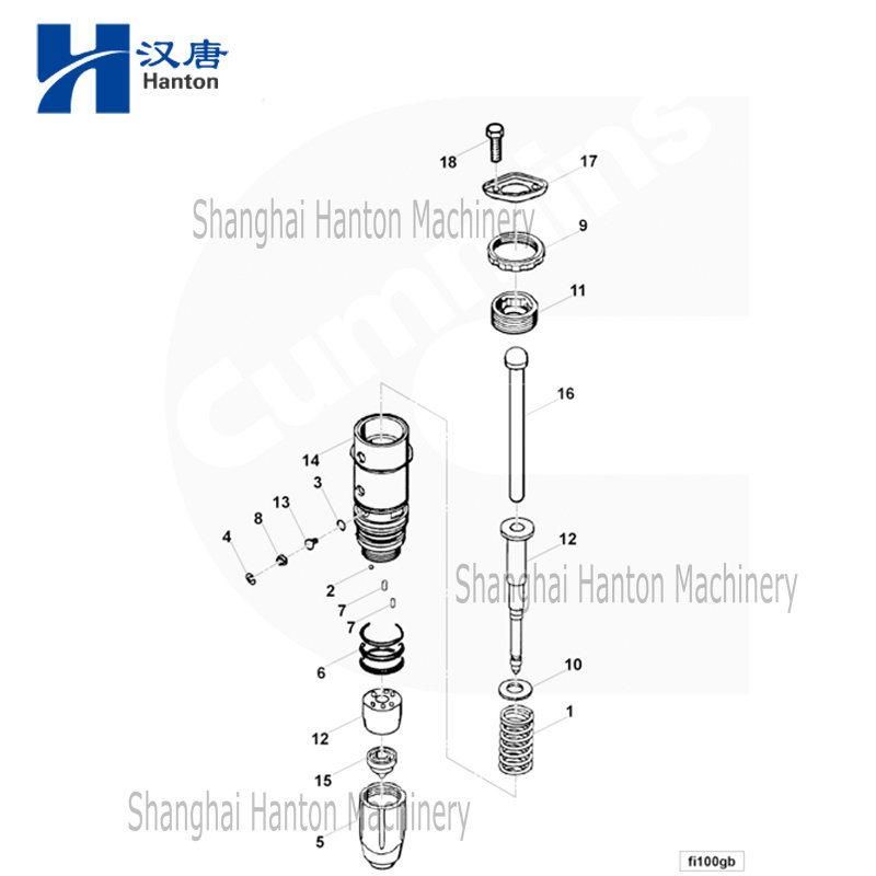 Cummins 3047973 fuel injector for marine diesel motor engine NTA855