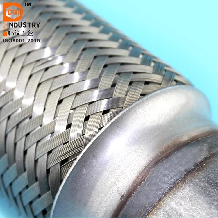 Motorsports Auto Stainless Steel Exhaust Pipe Flex Bellow Stainless Steel Exhaust Welded Braid Flexible Bellow Pipe Exhaust Tip Exhaust Welded Elbow