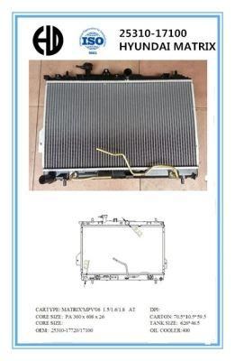 Cheap Car Radiator for Hyundai Matrix