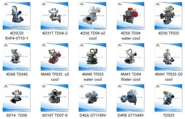 Auto Engine Turbocharger for Ford 2.2 Bk2q-6K682-Ca Bk2q-6K682-Ga 1741779 1863277