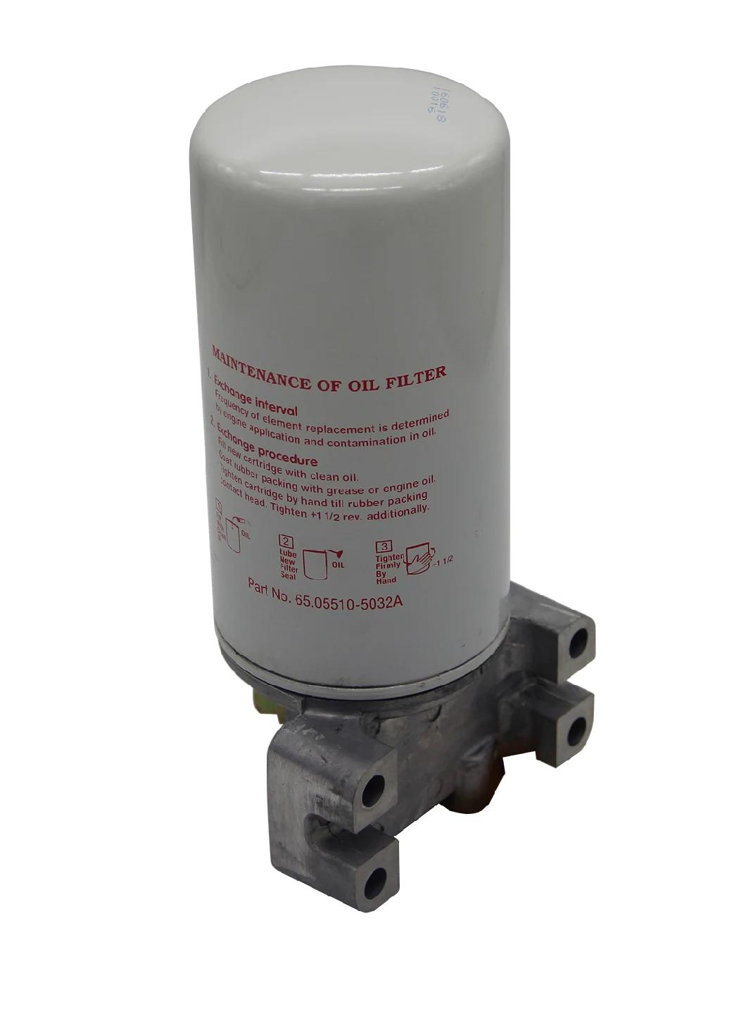65.05510-5022 Oil Filter for Doosan Engine Daewoo Bus/Truck/Excavator Parts