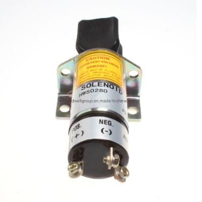 12V Diesel Fuel Shut off Solenoid 2848231 for Excavator Spare Parts