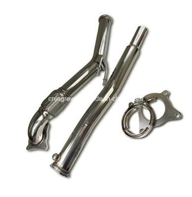 for VW Golf Jetta Audi A3 3 Inch Stainless Racing Turbo Catless Downpipe Exhaust 2.0t Decat Cat Delet