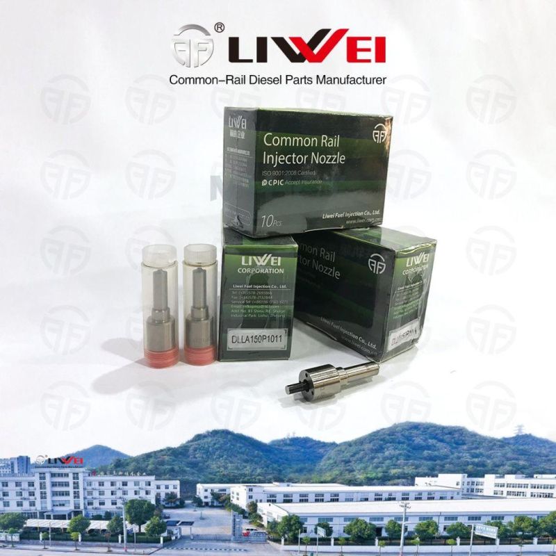 Liwei Brand Nozzle Dlla 152p 1072 Dlla 152p1072 for Common Rail Diesel Injector 095000-543# / 610# / 83408-98106693-2