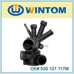 Hot Selling Coolant Water Flange, Plastic Thermostat for Vw (030 121 117M)