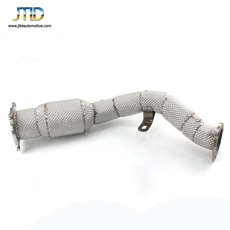 304 Ss Heatshielded Exhaust Downpipe with Cat for Audi A4 B8