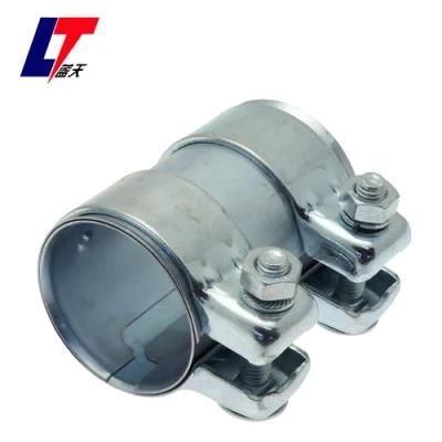Heavy Duty Exhaust Sleeve Connector Pipe Clamp Tube Joiner 61/64mm Length 100mm