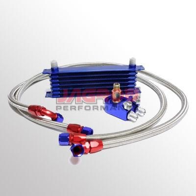 Aluminum Trust Greddy Type Oil Cooler Kit 7 Row with Sandwich Plate