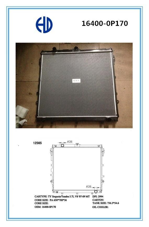 PA Automotive Radiator for Tundra V8 16400-0p170