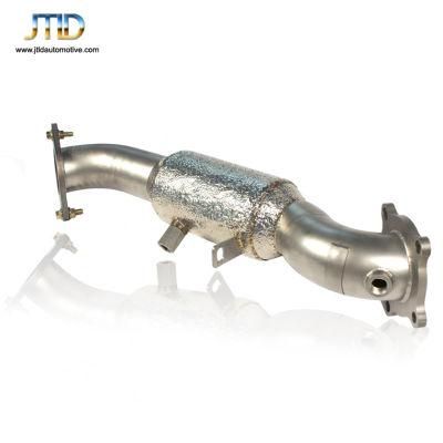 Heatshield Exhaust Downpipe with High Flow Cat for Cadillac CT6 2.0