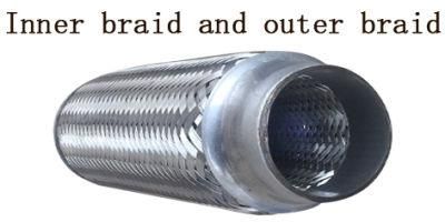 Stainless Steel Double Braid Flexible Pipe for Universal Car 2&quot;X8&quot;