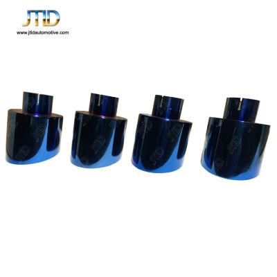 Burnt Blue Double Walled Slant Cut Exhaust Tip for Nissan Gtr R35