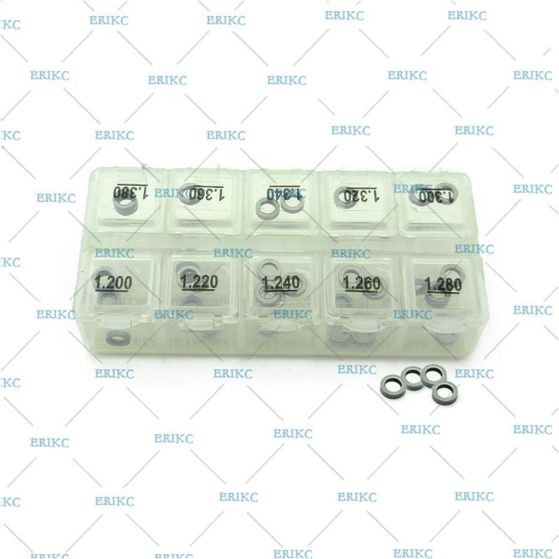 Erikc B14 Injector Adjusting Shim Kit Bosch Common Rail Shims Injector Repair Shims Size: 1.20mm--1.38mm for Boch 0445110#, 0445120#