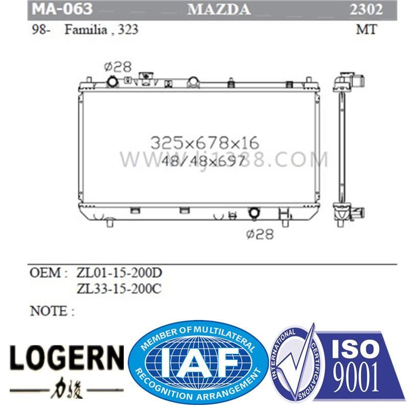 Engine Parts Aluminum Radiator for Mazda Familia/323′98-03 Mt Dpi: 2302