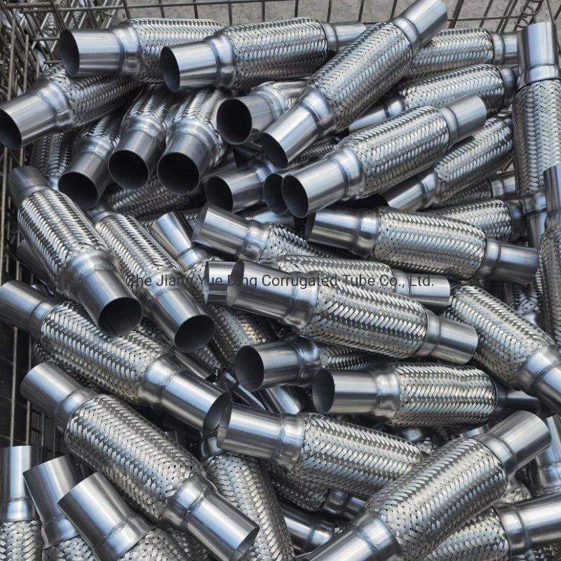 Car Exhaust Flexible Bellow Pipe with Nipple/Inner Braid/Inner Interlock