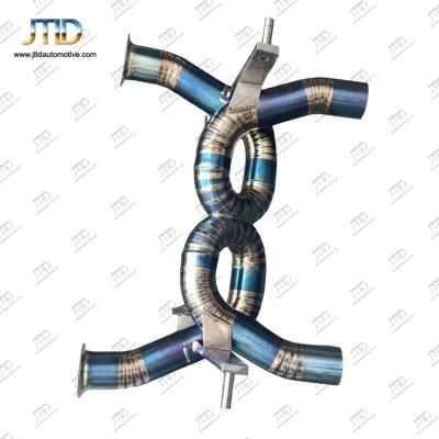 Exhaust Full System Titanium Straight Pipe Catback and Catless Downpipe for Lamborghini Aventador Svj