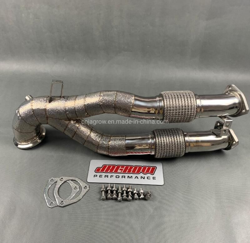 Jagrow Heat Shield Design Exhaust Downpipe for Audi Ttrs 8p RS3 2.5 Tfsi Evo Ea855 2017+ Downpipe
