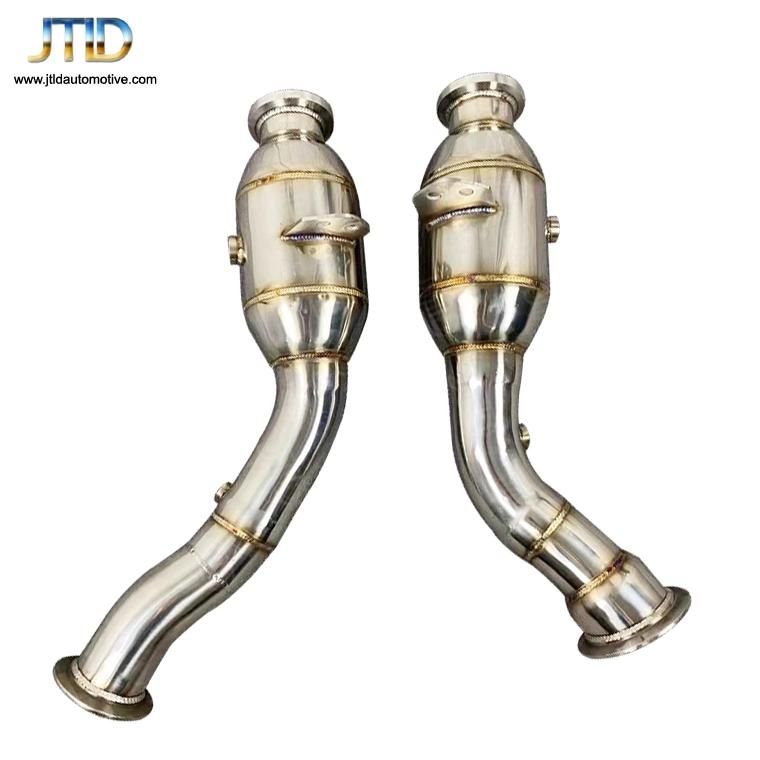 304 Ss Catted Polished Exhaust Downpipe for Benz Glc43