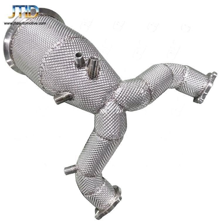 304 Ss Made in China Heatshield Exhaust Downpipe for Audi S5