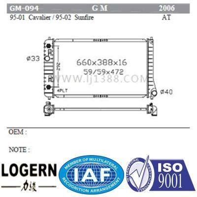 High Performance Auto Radiator for Cavalier&prime;95-01/Sunfire&prime;95-02 at Dpi: 2006