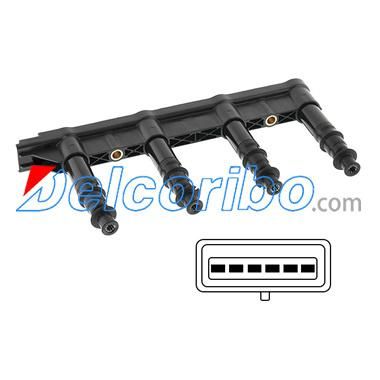 9651710680, 96 517 106 80, 597085 Ignition Coil for Citroen