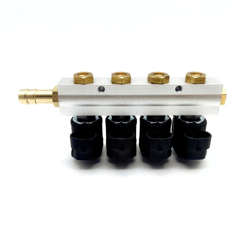 Llano LPG CNG Rail Injector Ln-Acw04 for 4 Cylinder Sequential Fuel Gas Injection Systems