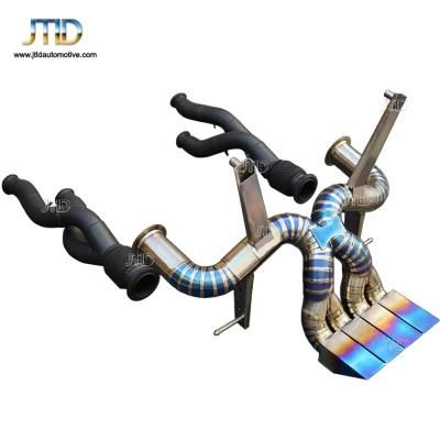 High Performance Titanium Car Catback Exhaust with Downpipe for Lamboghini Lp700