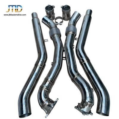 for Audi S6 RS6 R7 RS7 2012+ Exhaust Downpipe with High Flow Cat