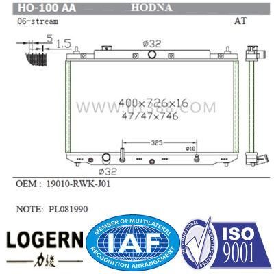 All Aluminum Auto Radiator for Honda Stream&prime;06- at