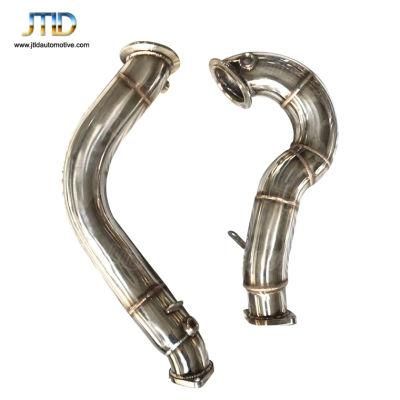 304 Ss Performance Straight Through Exhaust Downpipe for BMW X6 N54