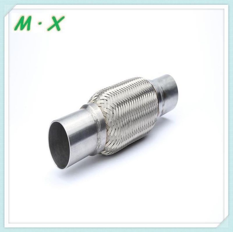 Universal Exhaust Flexible Bellow Pipes Double Braid with Nipples for Car Exhaust