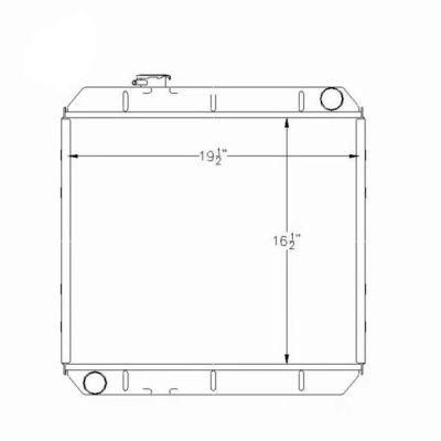 Copper Brass Radiator Factory Direct Sale High Performance Tractor Radiator for Jcb Sitemaster