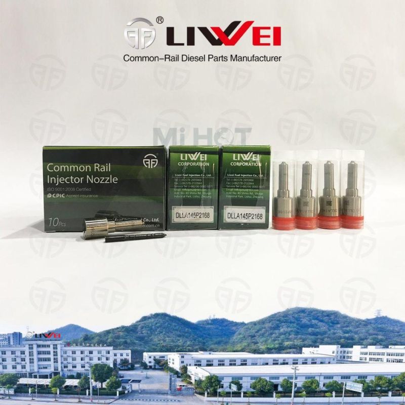Liwei Brand Dlla145p 2168 Dlla 145p2168 Bos Common Rail Diesel Nozzle for Fuel Injector 0445110376/594