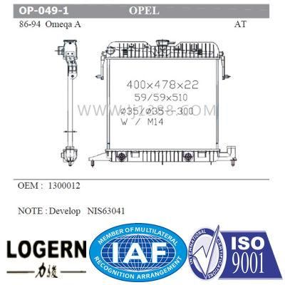 1300012 Auto Radiator for Opel 86-94 Omeqa a Mt