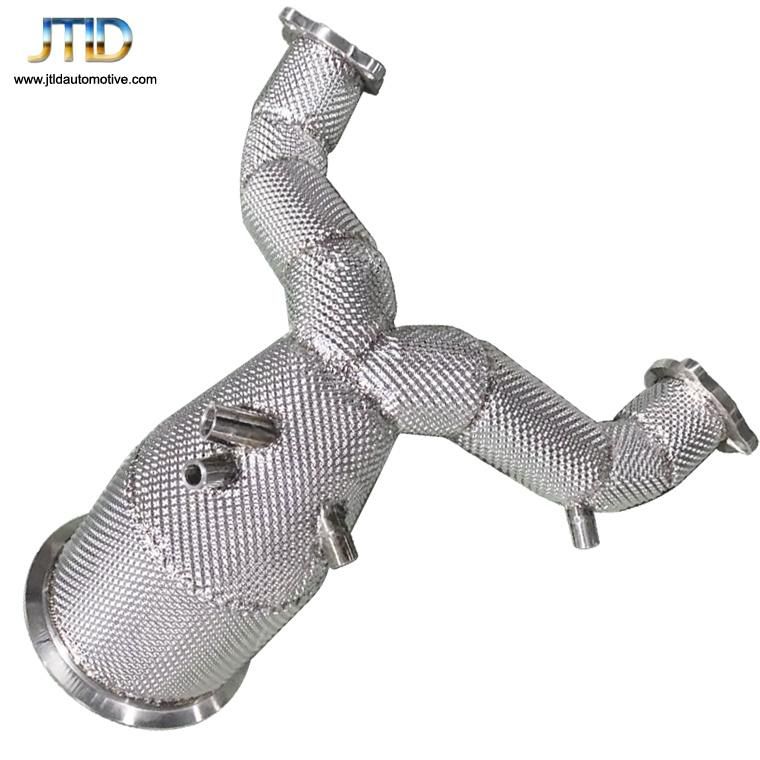 304 Ss Made in China Heatshield Exhaust Downpipe for Audi S5
