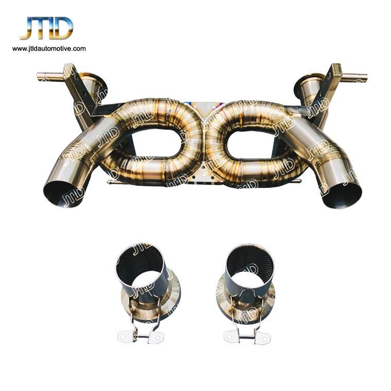 High Performance Straight Pipe Style Exhaust Titanium Exhaust Catback System with Tip for Lamborghini Aventador Svj
