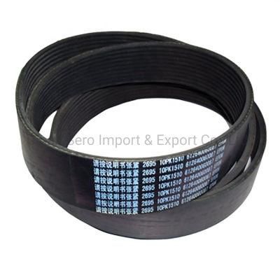 Sinotruk HOWO T7h Sitrak C7h Man Truck Parts Engine Belt 8pk1635 10pk1462 V-Ribbed Belt Vg1246060082 Vg1246060080 Vg1246060088